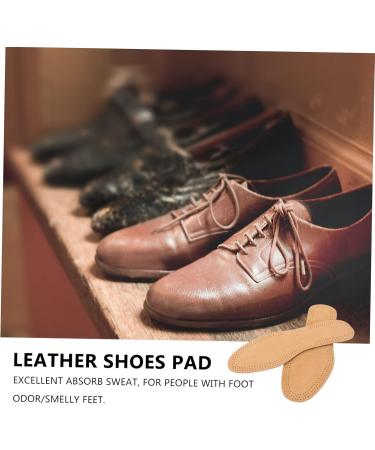 VALICLUD Breathable Brown Leather Shoe Insoles for Men - Thin Replacement Inserts (US 10-10.5 / EU 43-44) | Comfort & Odor Control - Buy Online on GoSupps.com