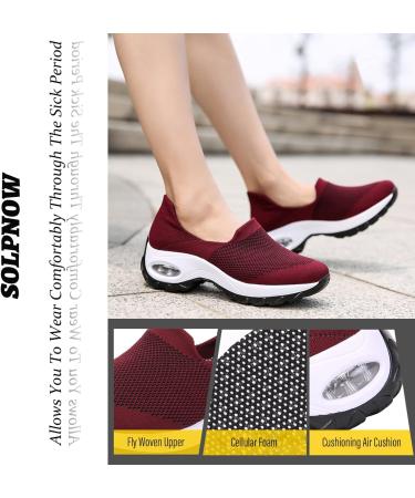 Women's Air Cushioned Arch Support Walking Shoes - Blue 7 - Buy Online on GoSupps.com