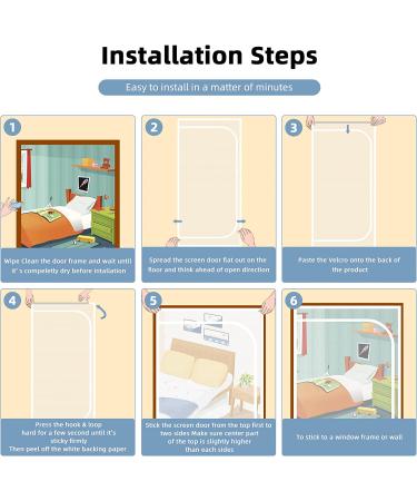 Cat Resistant Upgraded Pet Screen Door | 32''x 80'' Size | Scratch Proof Mesh Door for Living Room, Patio, Kitchen | Zipper Closure - Buy Online on GoSupps.com