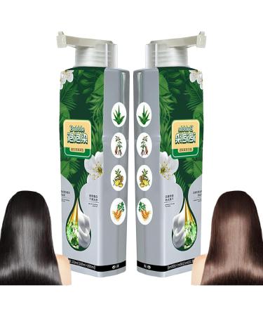 Natural Herbal Hair Dye 100ml Bubble Herbal Hair Dye Herbal Hair Dye for Gray Hair Coverage Brown Color - Buy Online on GoSupps.com