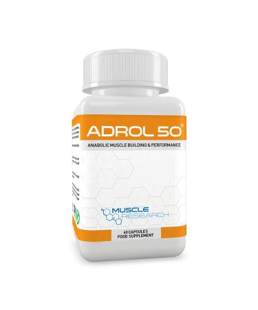 Muscle Research ADROL 50 - Advanced Bodybuilding Supplement - 60 Capsules - 30 Days Supply - UK Manufacture - Buy Online on GoSupps.com