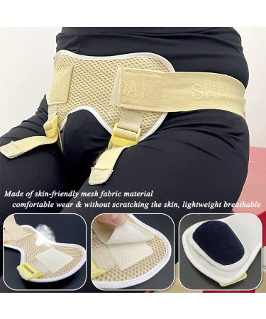 Inguinal Hernia Belt Truss Brace for Men & Elderly - Pain Relief Waist Support with 4 Removable Compression Pads (S - Buy Online on GoSupps.com