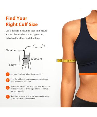 iHealth Extra Large Adult Blood Pressure Cuff (16.5-18.9") - Compatible XL Replacement for iHealth Track Monitor | Best BP Cuff for Big Arms - Buy Online on GoSupps.com