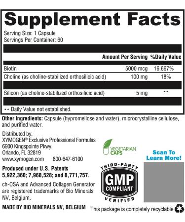 XYMOGEN RegeneMax Plus - Advanced Collagen Supplements with Biotin & Clinically Tested ch-OSA - Supports Skin, Hair, Nails & Bone Health - Collagen for Women & Men (60 Capsules) 60 Count (Pack of 1) - Buy Online on GoSupps.com