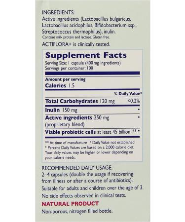 Actiflora + Synbiotic Kendy 100 VCaps - Premium PreProbiotic Supplement - Buy Online on GoSupps.com