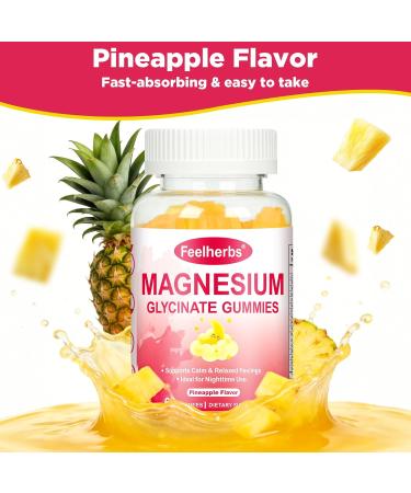 Magnesium Glycinate Gummies 400 Mg for Relaxation & Zzz High Absorption Potassium Magnesium Complex for Women with L-Threonate Sugar Free Vegan 60 Count - Buy Online on GoSupps.com