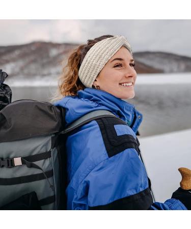 Chalier Cable Crochet Turban Ear Warmer Headband Set for Women - 4 Pack, Winter Headbands, Gift, B-Black - Buy Online on GoSupps.com