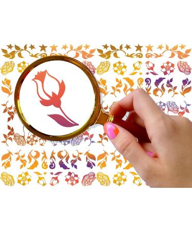 Nail Stickers Decals (5 Sheets) Damask Flourishes Vintage FLONZNAIL Nail D cor - Buy Online on GoSupps.com