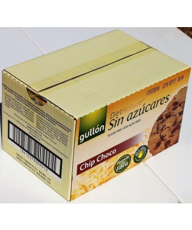 Gullon Choc Chip Biscuits without added sugar 125 gr. (Pack of 12)