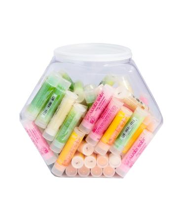 Baumgartens Wabi Sabi Lip Balm Hexagonal Tub Display of 72 Assorted Colors (96809) - Buy Online on GoSupps.com