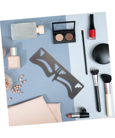 Angoily 10 Pcs Eyebrow Ruler Makeup Supplies Ink Stamp Molds Tool Brow Guide Stencil Balance Eyebrow Pencil 17x4.8cmx5pcs Blackx5pcs - Buy Online on GoSupps.com