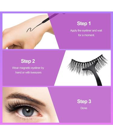 10 Pairs Magnetic Eyelashes and Eyeliner Kit - Reusable, No Glue Needed - Buy Online on GoSupps.com