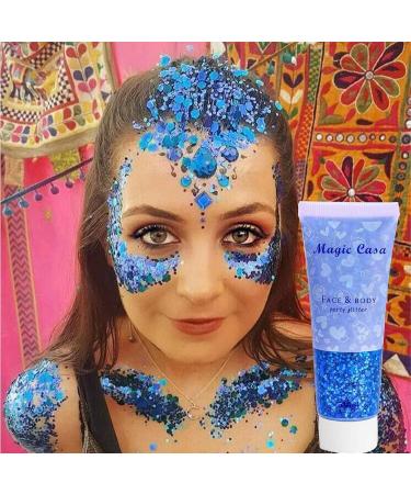  Jildouf Face glitter - Shimmering liquid eyeshadow with body gel glitter gel for body and nails hair glitter body gel for women Jildouf - Buy Online on GoSupps.com