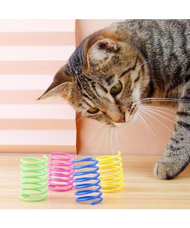 Xzhixiao 20-Part Cat Spring Toy Set | Colorful Coil & Feather Toys for Cats | Novelty Pet Companions | International Shipping - Buy Online on GoSupps.com