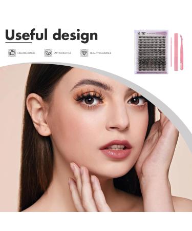 FRCOLOR DIY Eyelash Kit - Individual Lash Clusters Eyelash Extensions Tools Glue Remover & Tweezers - Self Application - Pink - International Shipping - Buy Online on GoSupps.com