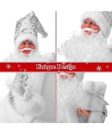 Xakay Electric Musical Santa Claus 18 - Walking, Singing Christmas Toy with Lights and Music - Xmas Decorations and Funny Gift for Kids - Silver - Buy Online on GoSupps.com
