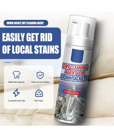 Dry Cleaning Foam | Quick Cleaning Down Wear Detergent - Dry Cleaning Sprays Down Jacket Wash- Foam-Type Fabric Cleaner for All Kinds of Fabric 200ml Laoxi - Buy Online on GoSupps.com