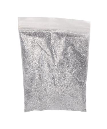 TEUOPIOE 50g Gorgeous Eye Catching Sparkle Sparkle Widely Used Easy Remove Glitter Craft Eye Shadow Gift (Silver)