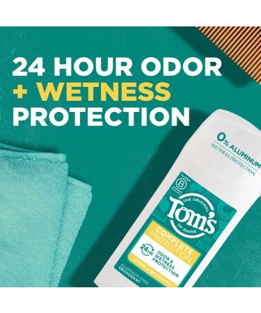 Tom's of Maine Lemon & Bergamot Aluminum-Free Natural Deodorant 2.25oz, Pack of 1 - Buy Online on GoSupps.com