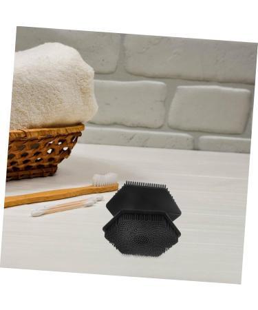 Beavorty Face Brush Scrubber Face Scrub Facial Cleansing Brush Exfoliator Face Washer Brush Face Cleansing Brush Exfoliator Silicone Face Cleansing Brush Makeup Brush Double Head Silica Gel 6.50X6.50X4.00CM Black - Buy Online on GoSupps.com