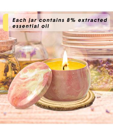 Scented Candles Gift Set for Women - Vanilla Lavender Sage Lemon Aromatherapy - 4 PCS Soy Wax Candles for Stress Relief & Special Occasions - Buy Online on GoSupps.com