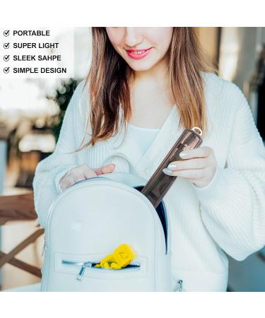 Yeeco Toothbrush Case - 2 Pack Transparent Black Travel Holder | Portable Plastic Toothbrush Case 20 x 4.7 x 3 cm for International Shipping - Buy Online on GoSupps.com