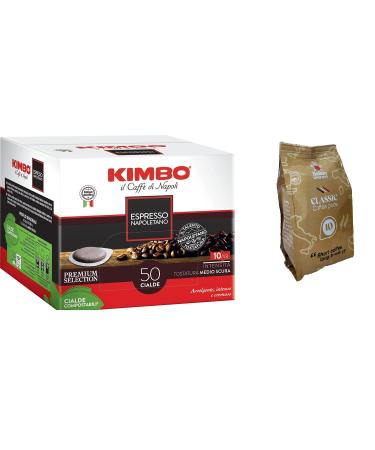 Kimbo Espresso Napoletano Lot of 3 packets of 50 coffee doses + Café Italian Gourmet Forte Café 10 doses