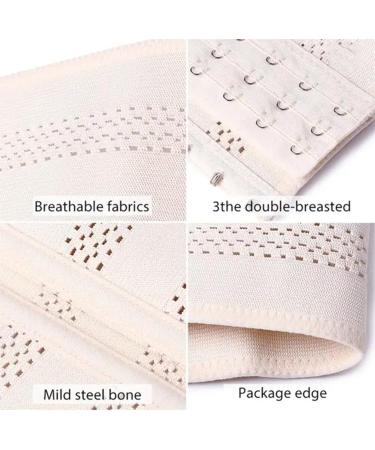 HKDYWTNB Back Brace Lumbar Support Abdomen Shaper Compression Beer Belly Slimmer Stomach Wraps Workout Band Sports Waist Belt Medium Beige - Buy Online on GoSupps.com