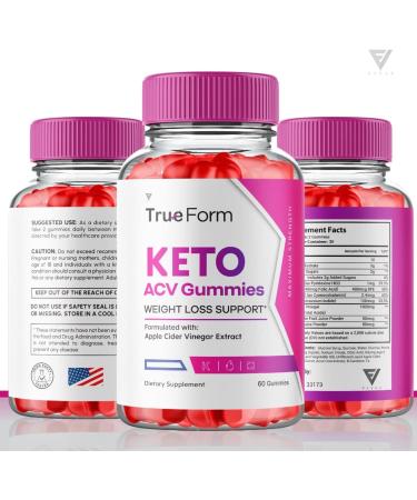 True Form Keto ACV Gummies for Advanced Weight Loss with Vitamin B12 - 60 Count Pack | Apple Cider Vinegar Gomitas Keto Shark Tank Approved - Buy Online on GoSupps.com