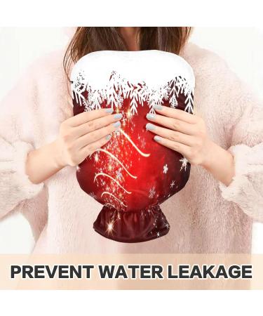 KCL Deci Hot Water Bottle with Cover - Red Christmas Tree 2L for Pain Relief & Heat Therapy Perfect Foot Warmer - Buy Online on GoSupps.com