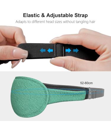 Buy Gritin 100% Light Blocking Sleep Mask - Ergonomic 3D Design Ultra Soft & Comfortable - Perfect for Men & Women - Ideal Eyelash-Friendly Sleeping Glasses in Cyan - Buy Online on GoSupps.com