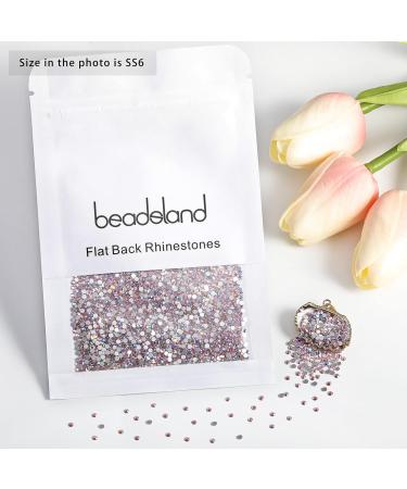 Beadsland 1440 Flat Back Rhinestones - Light Pink Nail Crystals (SS6 1.9-2.0mm) for Stunning Nail Art | International Shipping - Buy Online on GoSupps.com