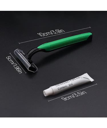 Buy (200 Pack) Kheoxusa Disposable Razors | Bulk Individually Wrapped Razors for Men & Women | Best Quality Multipurpose Razors - Buy Online on GoSupps.com