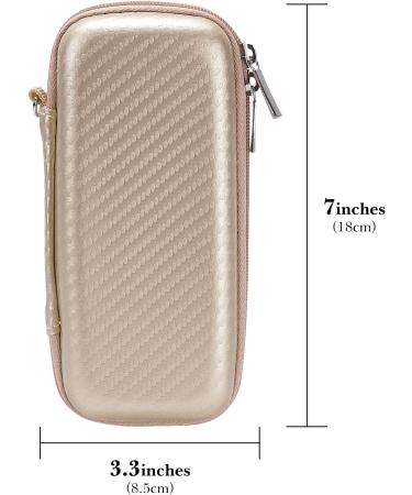 Linkidea Hard-Shell Thickened Razor Storage Bag Portable Razor Accessories Storage Bag Suitable for ProGlide Shield Power Fusion 5 Power Mach 3 Sensor 3 (Gold) - Buy Online on GoSupps.com