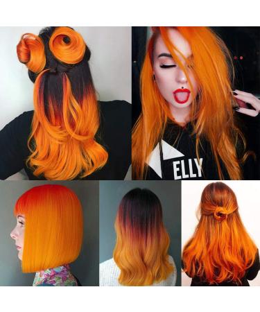 Temporary Orange Hair Color | Styling Pomade Wax for Men & Women | Perfect for Parties Cosplay & Halloween - 4.23 oz - Buy Online on GoSupps.com