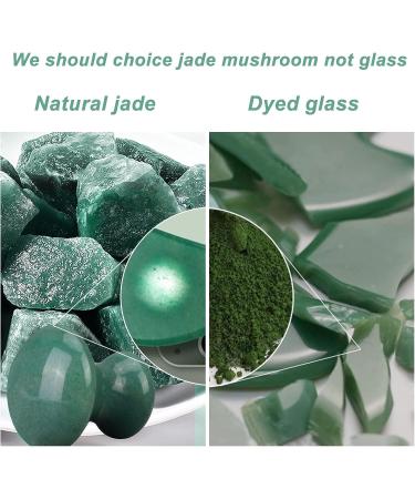 Ideayard Mushroom Gua Sha 2Pcs Jade Eye Massage Facial Tool - Green(2pcs) - Women's SPA Tool for Smooth and Cute Mushroom Shaped Scraping to Lift and Remove Wrinkles - Buy Online on GoSupps.com