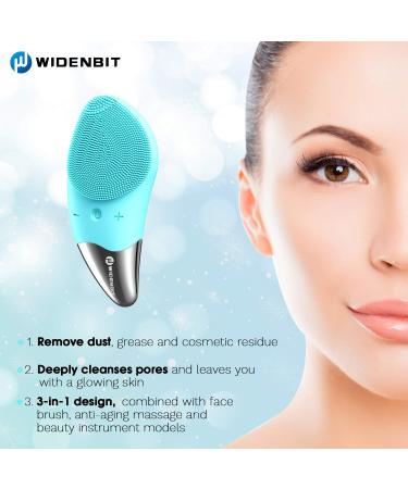 Refresh Jade Sonic Facial Cleansing Brush - 3 Modes, Waterproof, USB Rechargeable, Gentle Exfoliation, Deep Cleansing, Massaging - Green - Buy Online on GoSupps.com
