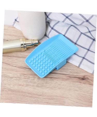 Brush Cleaner 1pc Brush Cleaner Makeup Brush Cleaner Mat Cleaning Pad Makeup Remover Scrub Board Blue Brush Cleaning Pad Makeup Brush Cleaning Tool - Buy Online on GoSupps.com