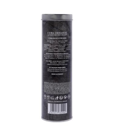 Cuba Black by Cuba for Men EDT Spray CUBA Black Fragluxe 3.3 Ounce Fresh 3.3 Ounce (Pack of 1) - Buy Online on GoSupps.com
