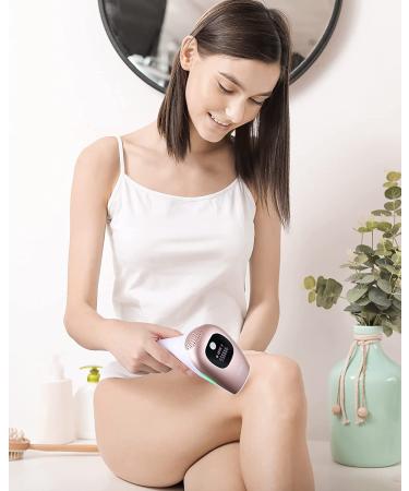 IPL Hair Removal for Women - Upgraded 999,000 Flashes, Painless Hair Remover for Face, Armpits, Legs, Arms, Bikini Line - Pink - Buy Online on GoSupps.com