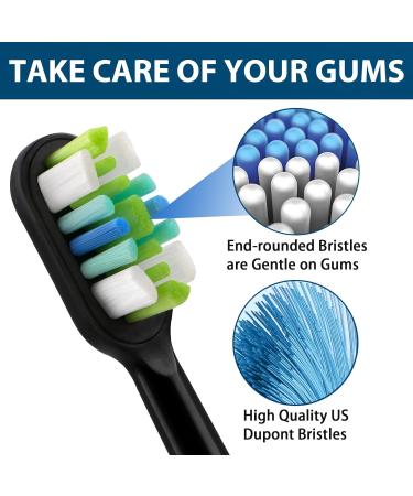 Replacement Brush Heads for AquaSonic Black Vibe Pro & Duo Series - Quality Electric Toothbrush Accessories - Buy Online on GoSupps.com