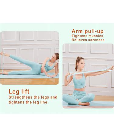 Figure 8 Resistance Band - Elastic Fitness Band for Arm Back Shoulder Exercises | Stretching Yoga Pilates Physical Therapy | Home Gym Workout - Pink - Buy Online on GoSupps.com
