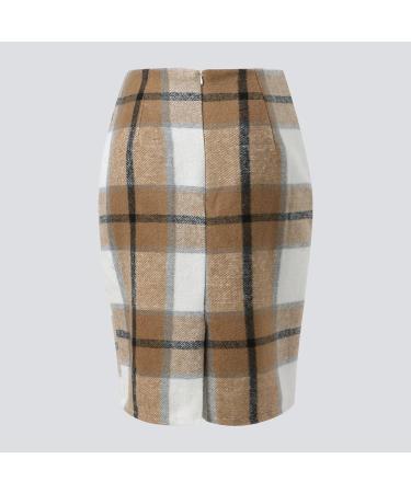 Women's Chiffon Maxirock - Elegant A-Line Floral Skirt for Winter Boho Style - Light Khaki Patterned Flowing Pants - Buy Online on GoSupps.com