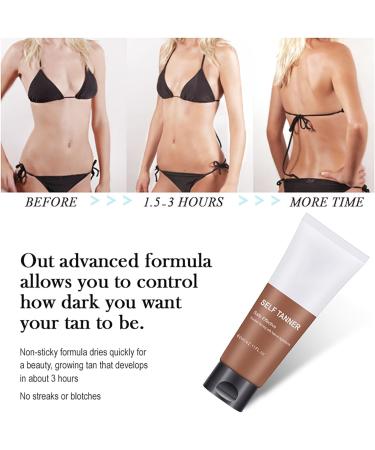 Gradual Tan Moisturiser 60ml - Gradual Tanning Cream - Self Tanning Lotion - Sunbed Cream - Tanning Accelerator - Sunless Tanning with Natural Ingredients - Fast-Absorbing - Moisturising Skin - Buy Online on GoSupps.com