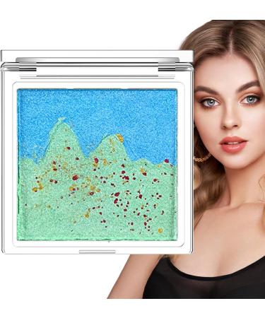 Pearlescent Eye Shadow Waterproof Eyeshadow Multi-Color Eye Shadow Landscape Eyeshadow Long-Lasting Shimmer Eye Shadows for Women Girls Huyath #01 - Buy Online on GoSupps.com