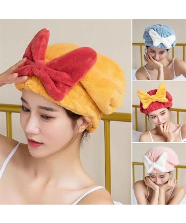 Buy 2024 Super Absorbent Microfiber Hair Towel Wrap - Quick Drying Cap for All Hair Types - Soft & Lightweight (Pink - Buy Online on GoSupps.com