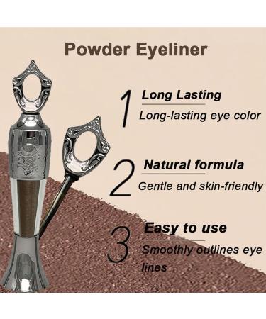 Powder Eyeliner Handmade Handmade Natural Eyeliner in Powder Form Intense Color Long-Wearing Smudge-Proof (Brown) - Buy Online on GoSupps.com