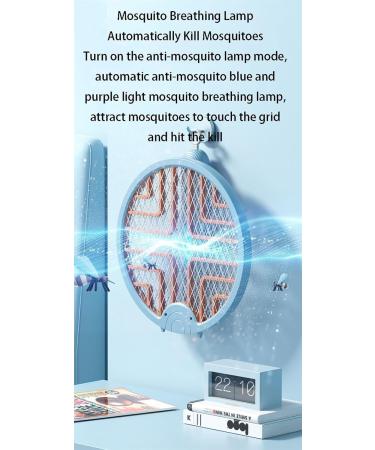 Electric Bug Swatter Rechargeable Bug Zapper Electric Fly Swatter 2-in-1 Exterminator 3000V Indoor/Outdoor Mosquito Exterminator with 3-Layer Safety Net for Pest Control and Fly Traps(Color:Blue) - Buy Online on GoSupps.com