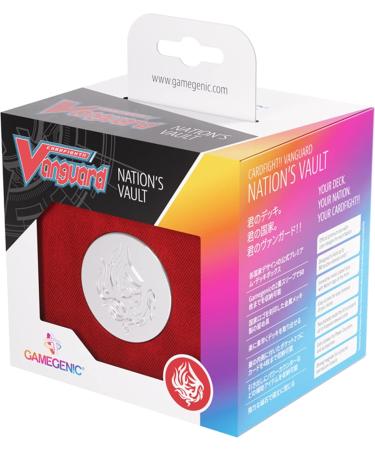 Gamegenic Cardfight!! Vanguard Nation's Vault Premium Deck Box | Dragon Empire Red | Holds 50 Double-Sleeved Cards | With Extra Drawer for Power Counters | Accessories | Red Dragon Empire - Buy Online on GoSupps.com