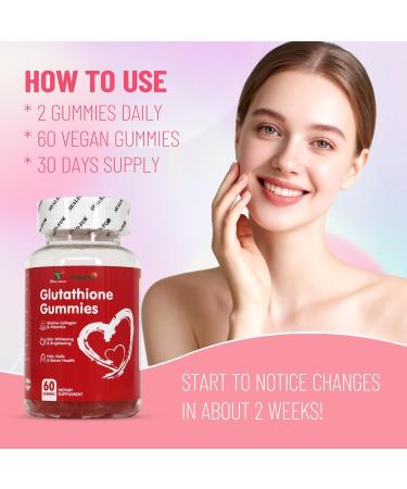 Wins Town Glutathione Gummies 1000mg, Rich in Marine Collagen & Vitamins, Skin Whitening & Brightening, 60 Count - Buy Online on GoSupps.com